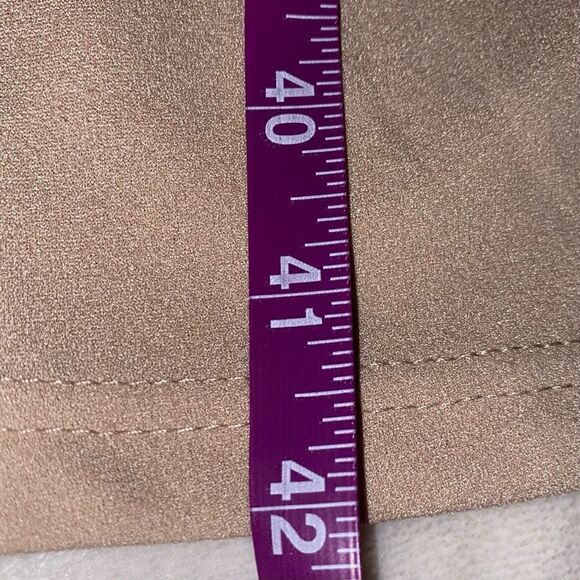 She + Sky Light Tan Sleeveless Side Cut Out Sheath Dress Sz L NWT - Picture 14 of 14